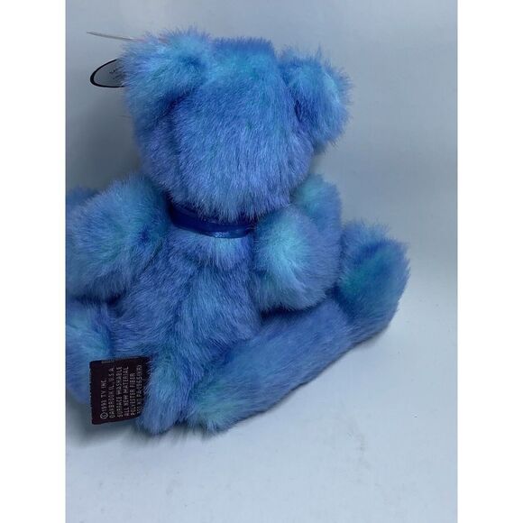 AZURE Blue Bear Ty Attic Treasures Jointed Stuffed Collectible Tags - Picture 8 of 9